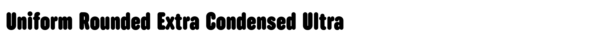 Uniform Rounded Extra Condensed Ultra image